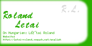 roland letai business card